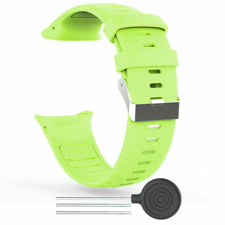 Strap-it Strap-it Bracelet silicone Polar Vantage V (vert clair)