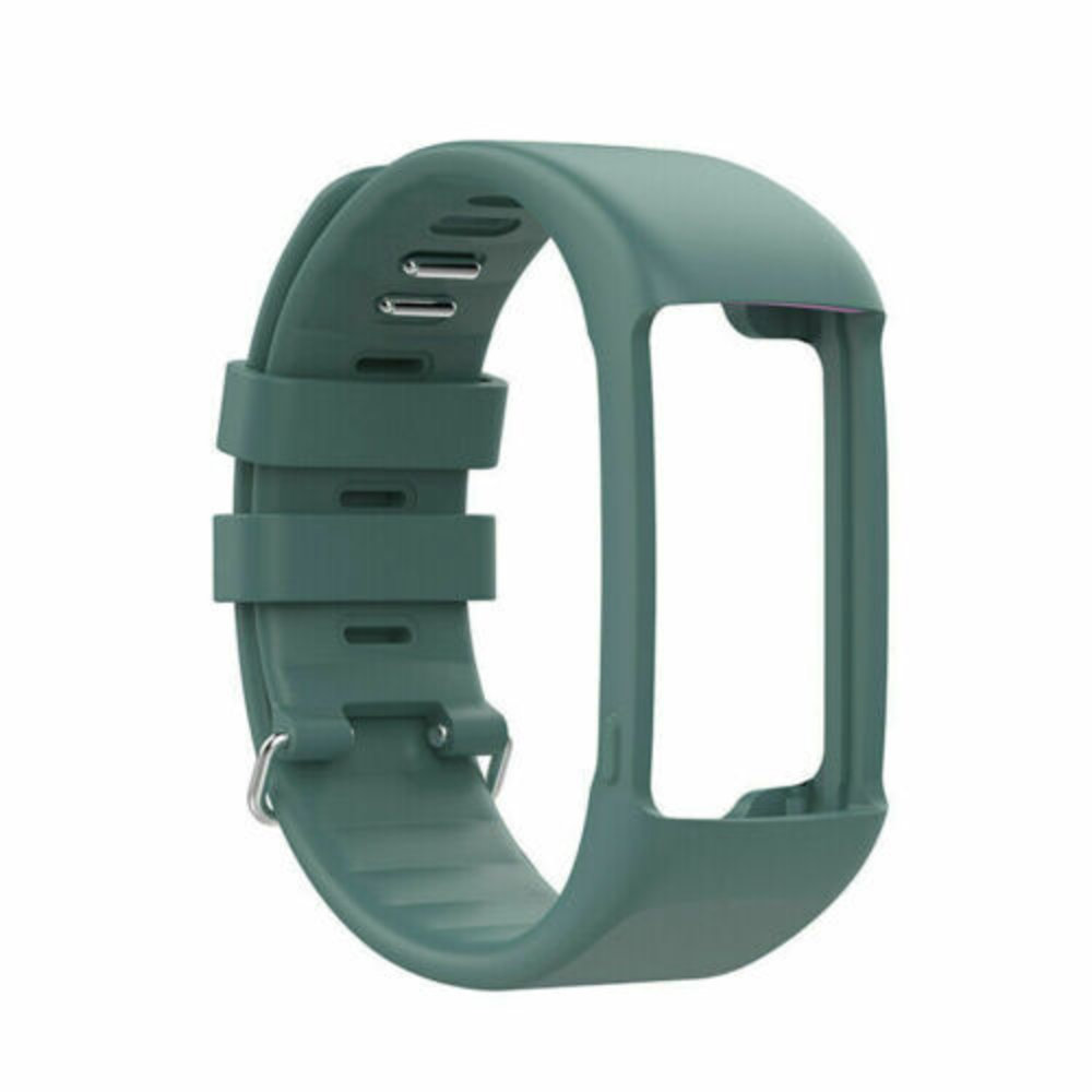 Strap-it Strap-it Bracelet silicone Polar A360 / A370 (gris/Vert)