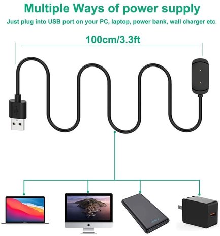 Strap-it Strap-it Chargeur / câble de charge Amazfit GTR / GTS / T-Rex