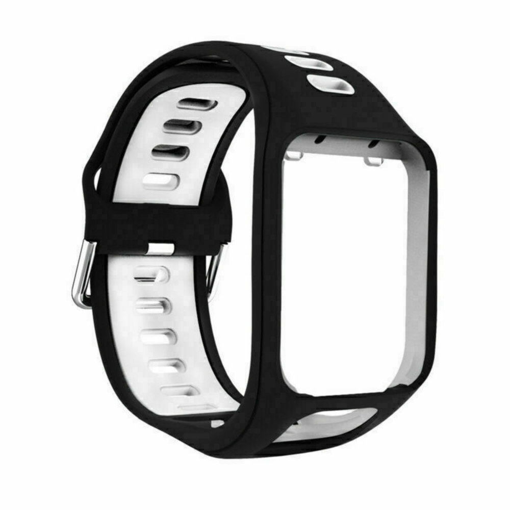 Strap-it Strap-it Bracelet boucle sport TomTom Spark (noir/blanc) Strap-it Strap-it Bracelet boucle sport TomTom Spark (noir/blanc)