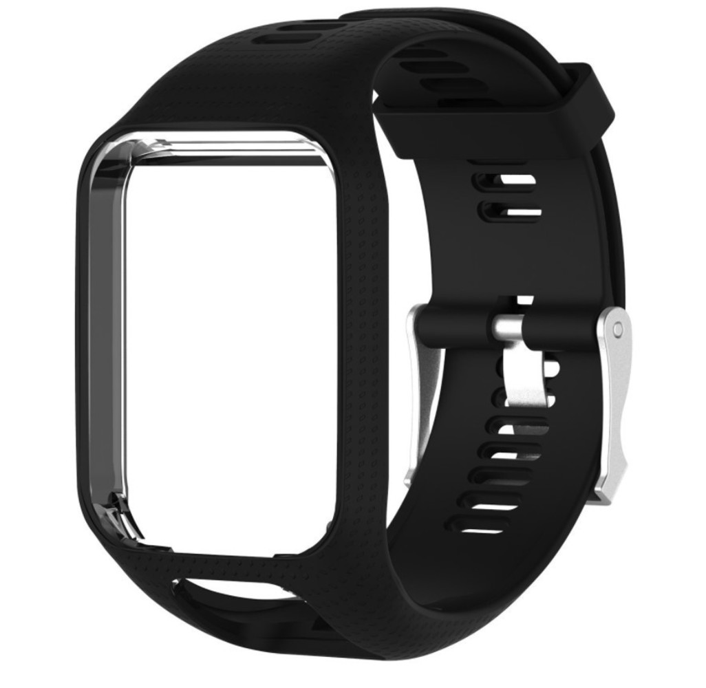 Strap-it Strap-it Bracelet silicone TomTom Adventurer (noir)