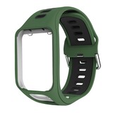 Strap-it Bracelet  boucle sport TomTom Adventurer (vert/noir)