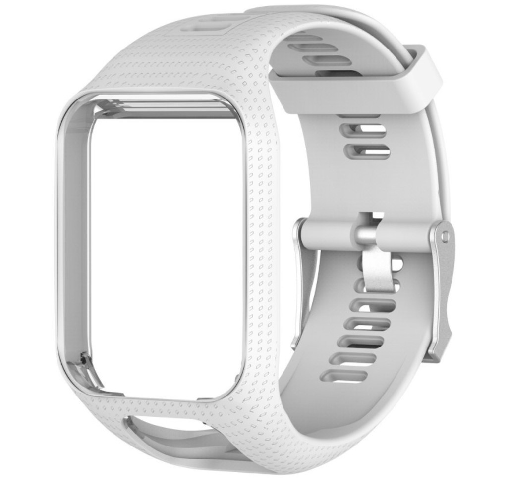 Strap-it Strap-it Bracelet silicone TomTom Golfer 2 (blanc)
