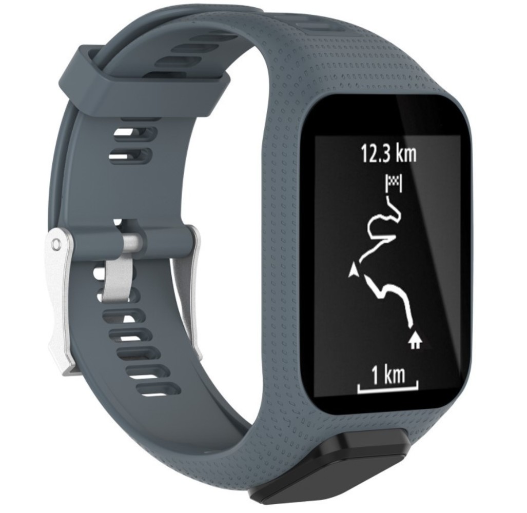 Strap-it Strap-it Bracelet silicone TomTom Runner 2 (gris)