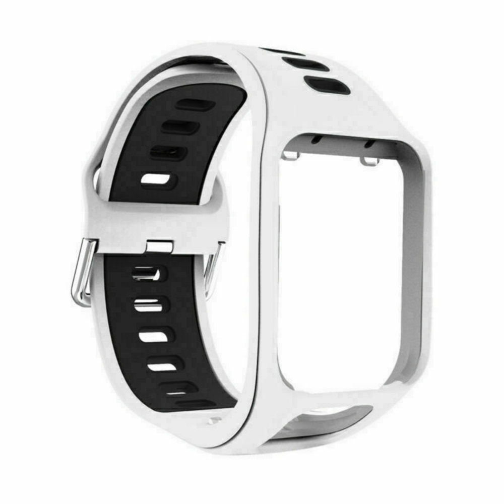 Strap-it Strap-it Bracelet boucle sport TomTom Runner 3 (blanc /noir)