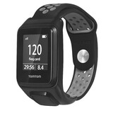 Strap-it Bracelet sport TomTom Runner 3 (noir/gris)