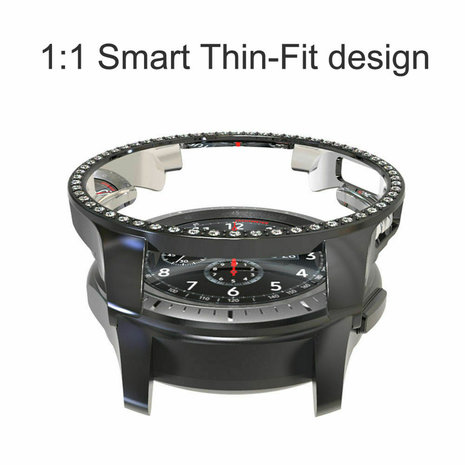 Strap-it Strap-it Coque Samsung Galaxy Watch 42mm Diamond (noir)