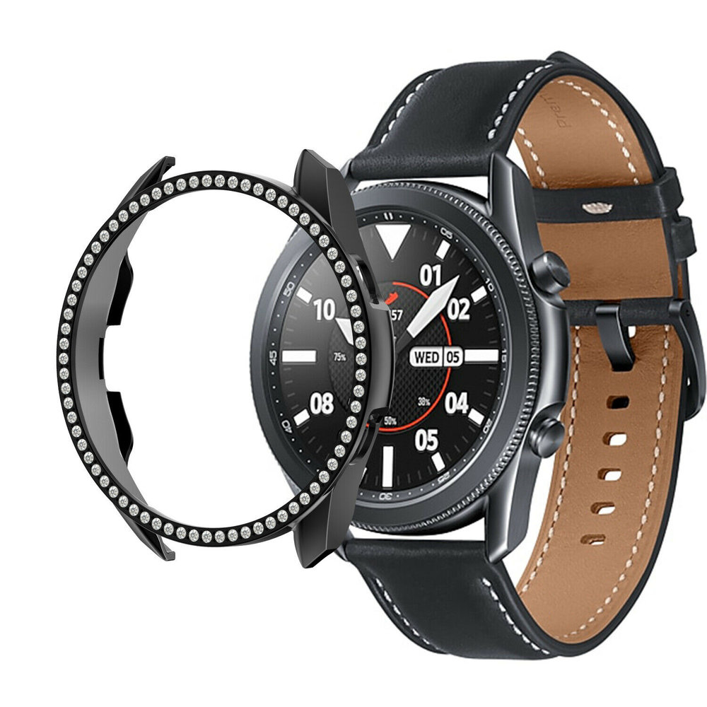 Strap-it Strap-it Coque Samsung Galaxy Watch 3 45mm Diamond (noir) Strap-it Strap-it Coque Samsung Galaxy Watch 3 45mm Diamond (noir)