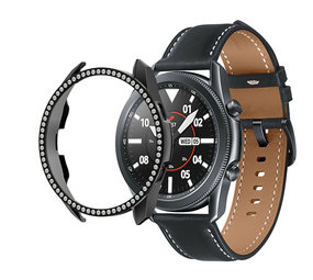 Strap-it Coque Samsung Galaxy Watch 3 45mm Diamond (noir)