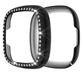 Strap-it Coque Fitbit Versa 3 Diamond (noir)