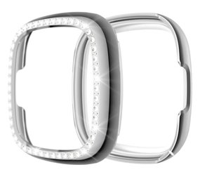 Strap-it Coque Fitbit Versa 3 Diamond (argent)