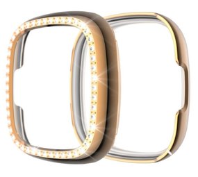Strap-it Coque Fitbit Versa 3 Diamond (or rose)