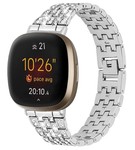 Strap-it Strap-it Bracelet Diamant Fitbit Versa 3 (argent)