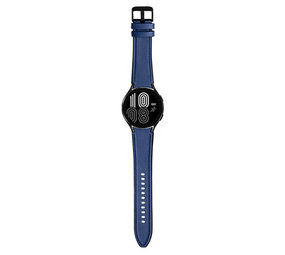 Strap-it Bracelet cuir hybride Samsung Galaxy Watch 4 - 40mm (bleu foncé)