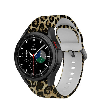 Strap-it Strap-it Bracelet Samsung Galaxy Watch 4 Classic 42mm Lucky Leopard