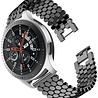 Strap-it Strap-it Bracelet acier poisson Samsung Galaxy Watch 46mm (noir) Strap-it Strap-it Bracelet acier poisson Samsung Galaxy Watch 46mm (noir)