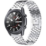 Strap-it Bracelet acier poisson Samsung Galaxy Watch 3 45mm (argent)