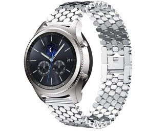 Strap-it Bracelet acier poisson Samsung Gear S3 (argent)