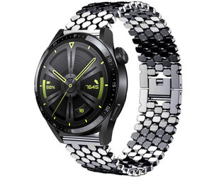 Strap-it Bracelet acier poisson Huawei Watch GT 3 46mm (noir)