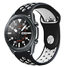 Strap-it Strap-it Bracelet sport Samsung Galaxy Watch 3 45mm (noir/blanc) Strap-it Strap-it Bracelet sport Samsung Galaxy Watch 3 45mm (noir/blanc)
