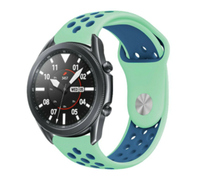 Strap-it Bracelet sport Samsung Galaxy Watch 3 45mm (aqua/ bleu) Strap-it Bracelet sport Samsung Galaxy Watch 3 45mm (aqua/ bleu)