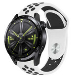 Strap-it Bracelet sport Huawei Watch GT 3 46mm (blanc/noir)