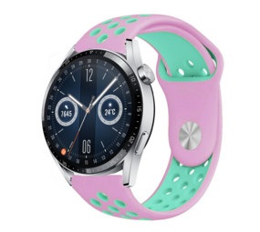 Strap-it Bracelet sport Huawei Watch GT 3 46mm (rose/aqua) Strap-it Bracelet sport Huawei Watch GT 3 46mm (rose/aqua)
