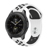 Strap-it Bracelet sport Samsung Galaxy Watch 42mm (blanc noir)