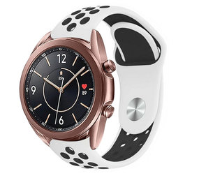 Strap-it Bracelet sport Samsung Galaxy Watch 3 41mm (blanc /noir)