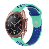 Strap-it Bracelet sport Samsung Galaxy Watch 3 41mm (aqua/ bleu) Strap-it Bracelet sport Samsung Galaxy Watch 3 41mm (aqua/ bleu)
