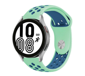 Strap-it Bracelet sport Samsung Galaxy Watch 4 - 44mm (aqua/bleu)