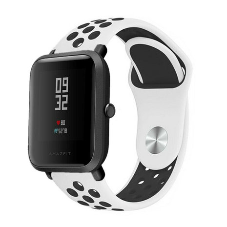 Strap-it Strap-it Bracelet sport Xiaomi Amazfit Bip (blanc /noir)