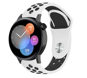 Strap-it Bracelet sport Huawei Watch GT 3 42mm (blanc/noir)