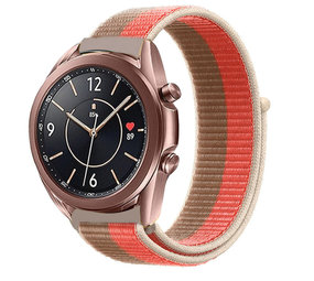 Strap-it Bracelet nylon Samsung Galaxy Watch 3 41mm (pomelo)