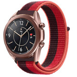 Strap-it Bracelet nylon Samsung Galaxy Watch 3 41mm (rouge cerise)