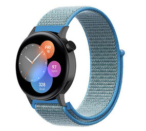 Strap-it Bracelet nylon Huawei Watch GT 3 42mm (bleu)