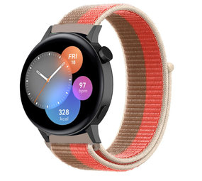 Strap-it Bracelet nylon Huawei Watch GT 3 42mm (rose pomelo)