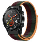 Strap-it Strap-it Bracelet nylon Huawei Watch GT 2 (vert foncé cerise)