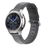 Strap-it Bracelet cuir pour Samsung Gear S3 (gris foncé)