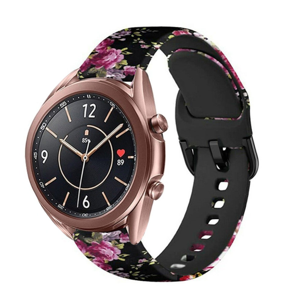 Strap-it Strap-it Bracelet Samsung Galaxy Watch 3 41mm Fleur rose Strap-it Strap-it Bracelet Samsung Galaxy Watch 3 41mm Fleur rose