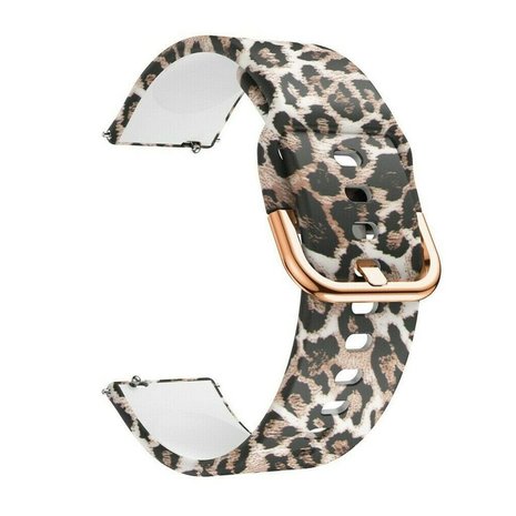 Strap-it Strap-it Bracelet Samsung Galaxy Watch Active Lucky Leopard