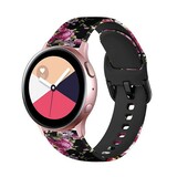Strap-it Bracelet Samsung Galaxy Watch Active Fleur rose