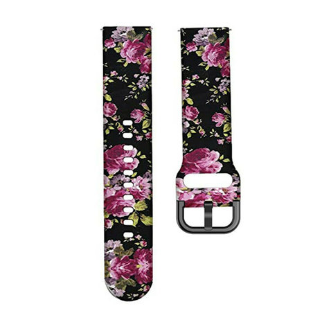 Strap-it Strap-it Bracelet Samsung Galaxy Watch Active Fleur rose