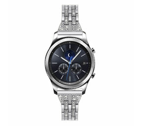 Strap-it Bracelet acier diamant Samsung Gear S3 (argent)
