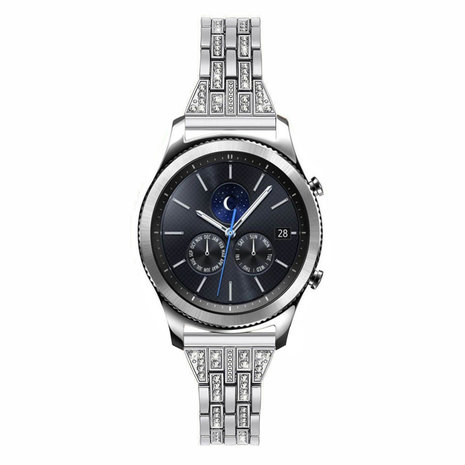 Strap-it Strap-it Bracelet acier diamant Samsung Gear S3 (argent)