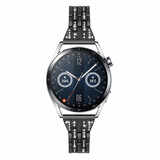 Strap-it Bracelet diamant acier Huawei Watch GT 3 46mm (noir)