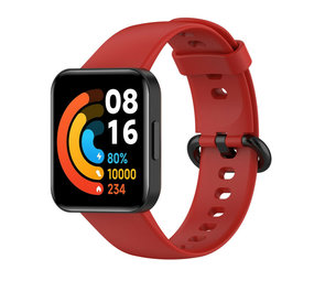 Strap-it Bracelet silicone Redmi Watch 2 (Lite) (rouge)