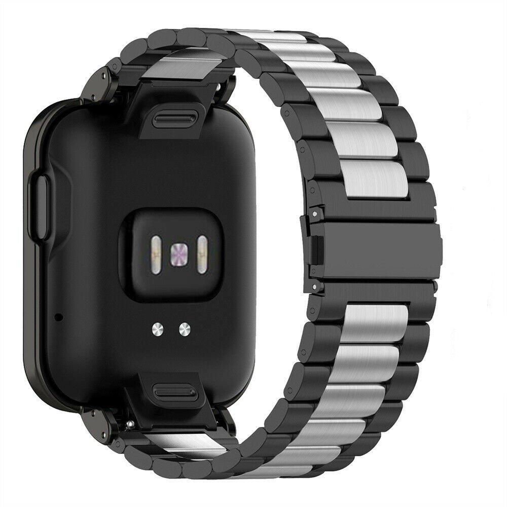 Strap-it Strap-it Bracelet acier Redmi Watch 2 Lite (noir/argent)
