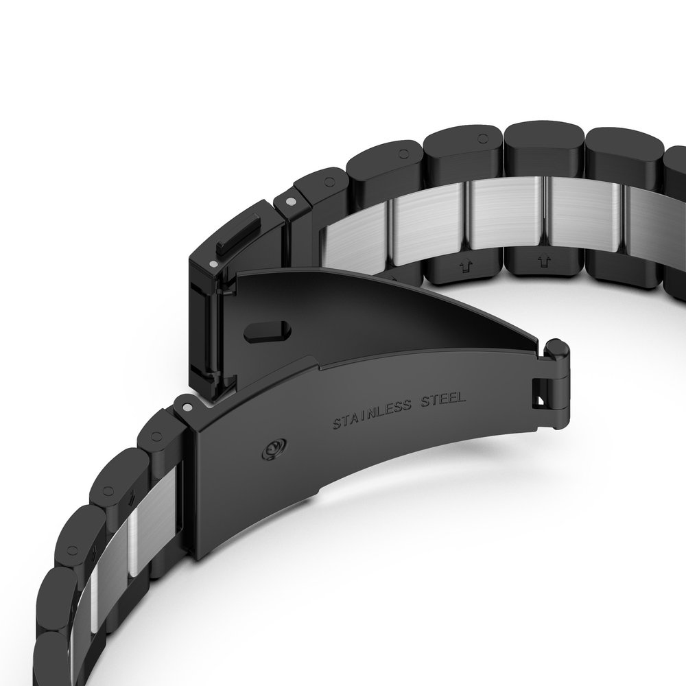Strap-it Strap-it Bracelet acier Redmi Watch 2 Lite (noir/argent)