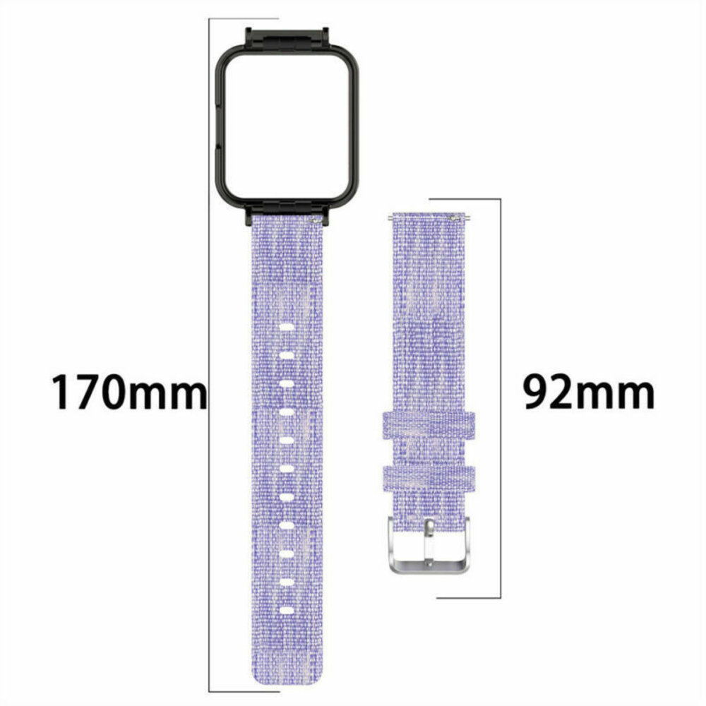 Strap-it Strap-it Bracelet nylon boucle Redmi Watch 2 Lite (violet)